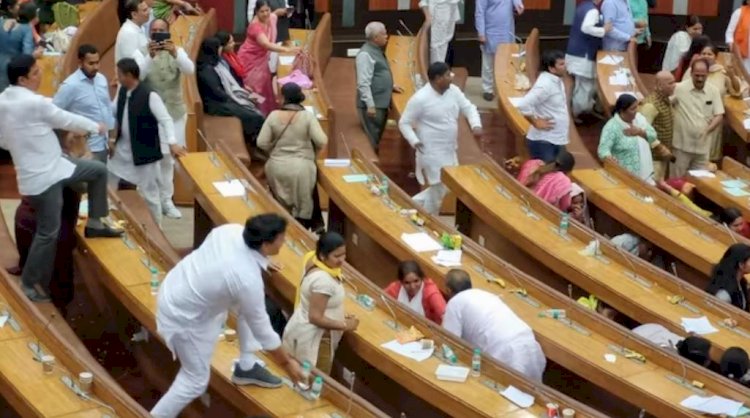 निर्विघ्न मेयर चुनाव के बाद दिल्ली एमसीडी हाउस में आप-भाजपा पार्षदों में जमकर हुई हाथापाई