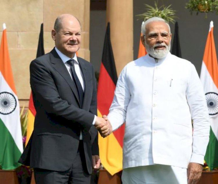 पीएम मोदी और जर्मन चांसलर शोल्ज ने व्यापक स्तर पर बातचीत की