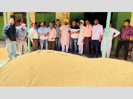 विधायक रणबीर सिंह भुल्लर ने फिरोजपुर में गेहूं खरीद की शुरुआत की