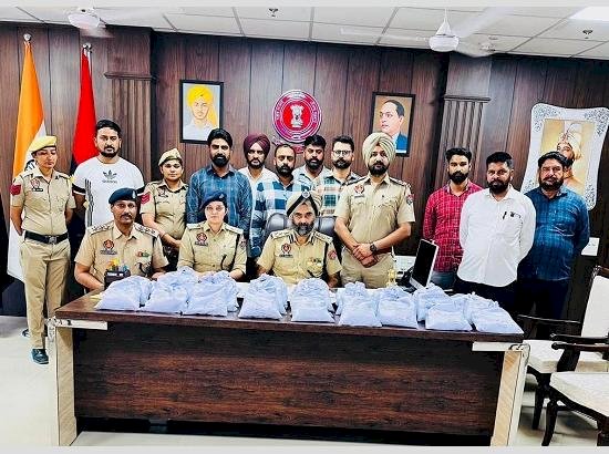 फाजिल्का से 36.9 किलो हेरोइन बरामद, 4 आयोजित