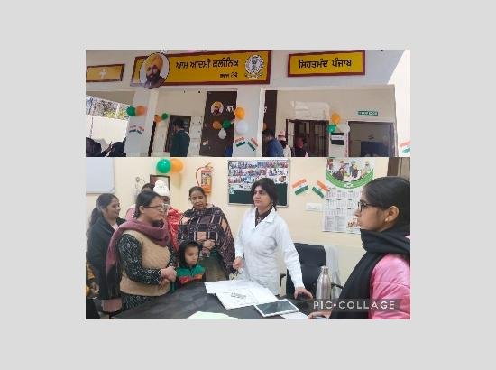 फिरोजपुर में 21 आम आदमी क्लीनिक के माध्यम से 72,689 मरीजों को इलाज मिल रहा