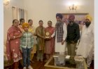 कुलतार संधवान और उनकी पत्नी ने पंजाब पहुंचने पर फ्लाइंग ऑफिसर इवराज कौर  का किया सम्मान