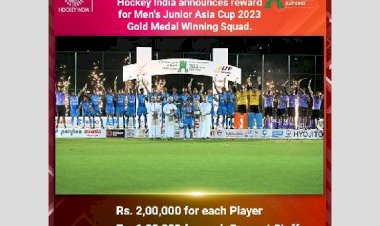 हॉकी इंडिया ने पुरुषों की जूनियर एशिया कप हॉकी विजेता टीम के लिए नकद पुरस्कार की घोषणा की