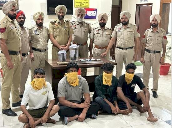 बटाला पुलिस ने जग्गू भगवानपुरिया गिरोह के एक सदस्य को उसके तीन साथियों समेत गिरफ्तार किया