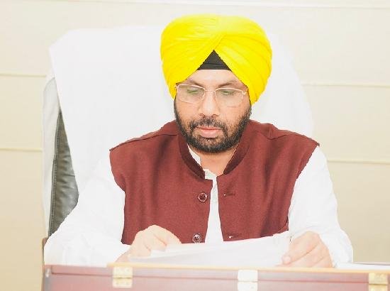धान के मौसम में घरेलू बिजली की आपूर्ति 24x7, किसानों के लिए निर्बाध 8 घंटे दैनिक आपूर्ति सुनिश्चित की जाएगी: हरभजन सिंह ईटीओ