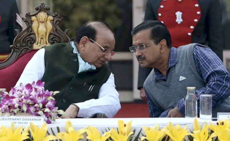 दिल्ली में कानून-व्यवस्था को लेकर आप ने एलजी घेरा