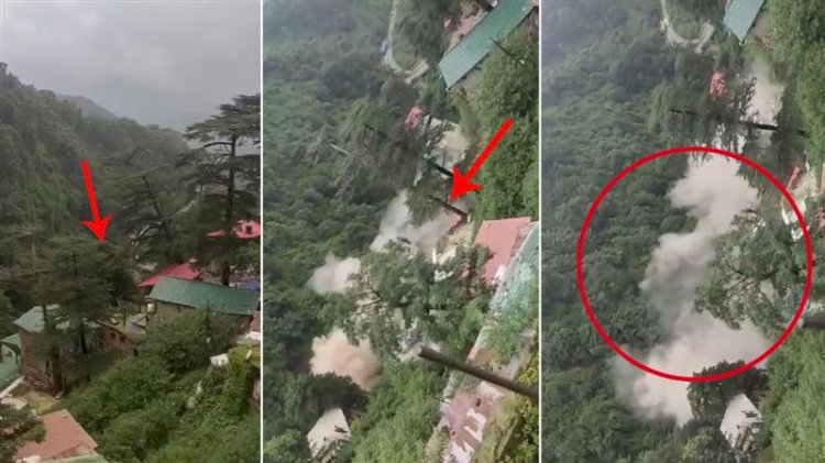 शिमला में एक और भूस्खलन, कृष्णा नगर इलाके में 4-5 घर गिरे