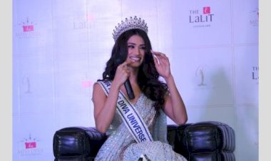 LIVA मिस दिवा यूनिवर्स 2023 श्वेता शारदा चंडीगढ़ में शानदार घर वापसी पर लौटीं