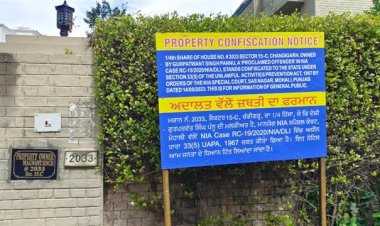 एनआईए ने चंडीगढ़ के सेक्टर 15 में एसएफजे प्रमुख गुरपतवंत पन्नून के घर को कुर्क किया