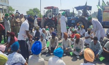 किसानों ने विरोध में दिल्ली-चंडीगढ़ राष्ट्रीय राजमार्ग को अवरुद्ध कर दिया