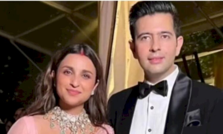 शादी के बंधन में बंधे राघव चड्ढा और परिणीति चोपड़ा,शादी के बाद की पहली फोटो आई सामने