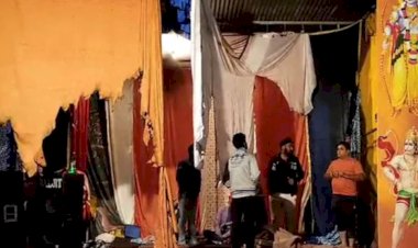 अमृतसर: शरारती तत्वों ने रामलीला के मंच पर लगाई आग