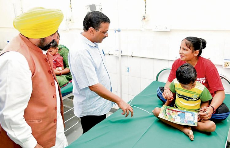 अरविंद केजरीवाल, भगवंत मान ने 550 करोड़ रुपये का मिशन सेहतमंद पंजाब लॉन्च किया