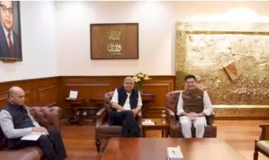 आप सांसद राघव चड्ढा ने राज्यसभा के चेयरमैन से की मुलाकात