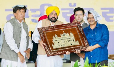 भगवंत मान और अरविन्द केजरीवाल की ‘विकास क्रांति’ रैली को लोगों द्वारा भरपूर समर्थन