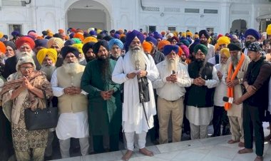 बड़ी संख्या में श्रद्धालुओं ने सिख बंदियों की रिहाई के लिए तख्त श्री केसगढ़ साहिब आनंदपुर साहिब में अरदास की