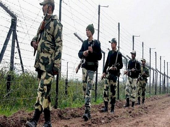 पंजाब के फिरोजपुर जिले में भारत-पाक सीमा पर बीएसएफ ने पाकिस्तानी घुसपैठिए को पकड़ा