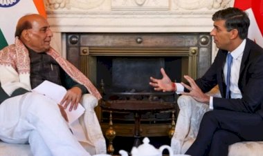 PM ऋषि सुनक से मिले राजनाथ सिंह, रक्षा-व्यापार सहित कई मुद्दों पर हुई चर्चा