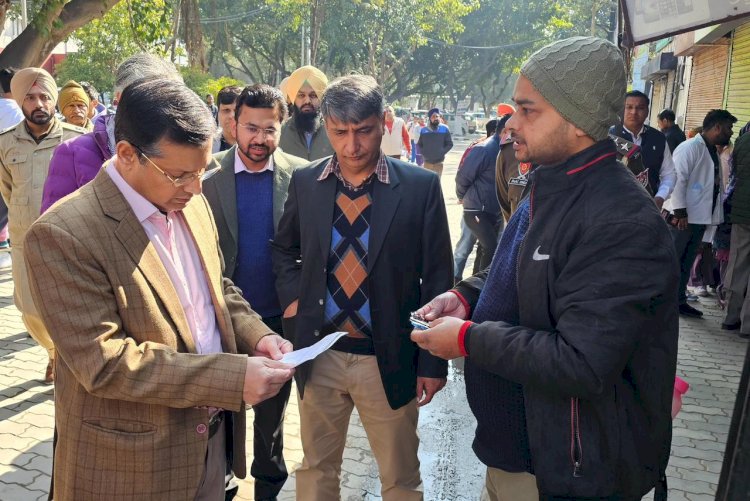 मुख्य सचिव द्वारा सिवल अस्पताल मोहाली का औचक निरीक्षण