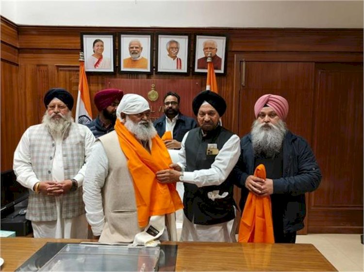 हरियाणा के गृह मंत्री श्री अनिल विज से मिला ये खास प्रतिनिधिमंडल