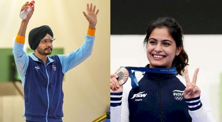 मनु भाकर का ओलंपिक में दूसरा ओलंपिक मेडल, ऐसा कारनामा करने वाली पहली महिला बनीं, मिक्स टीम इवेंट में जीता ब्रॉंज