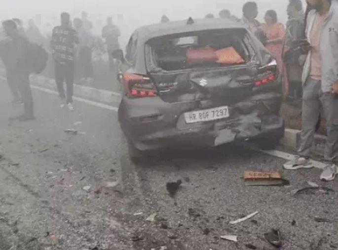 हिसार में कोहरे ने ढाया कहर, हाइवे पर पांच वाहनों में टक्कर, गैबीपुर फ्लाइओवर पर हादसा, ट्रक चालक से हो गई ग़लती ?