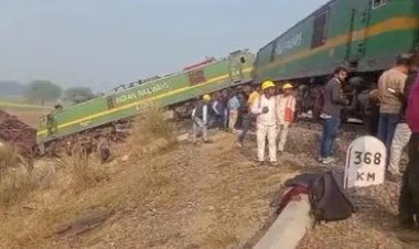 यूपी में रेल हादसा, एक ही ट्रैक पर टकराईं दो ट्रेनें