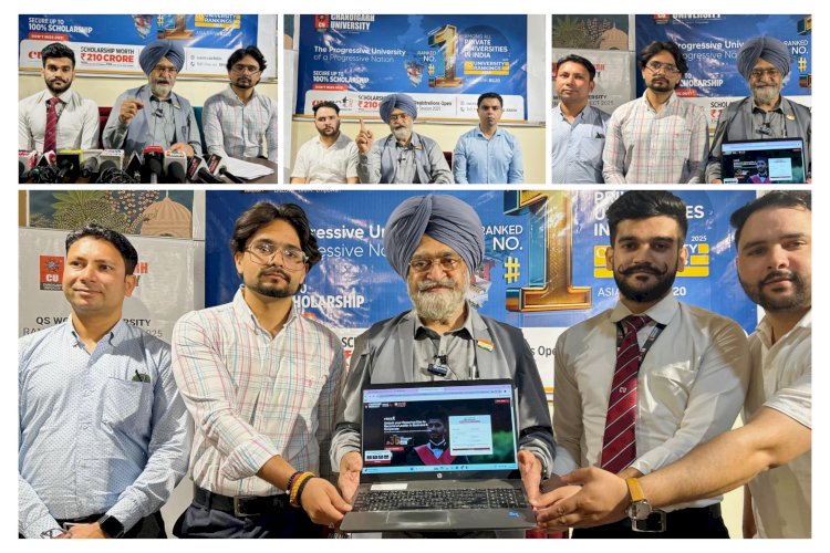 चंडीगढ़ विश्वविद्यालय छात्रवृत्ति के माध्यम से छात्रों के उच्च शिक्षा प्राप्त करने के सपने को करता है पूरा