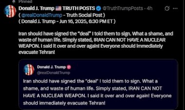 ईरान-इज़रायल युद्ध के बीच राष्ट्रपति डोनाल्ड ट्रम्प ने दी चेतावनी