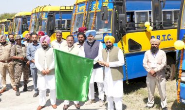 पंजाब के परिवहन क्षेत्र के विकास को और तेज किया, मुख्यमंत्री भगवंत सिंह मान ने पी.आर.टी.सी. फ्लीट में 250 नई बसों को दिखाई हरी झंडी