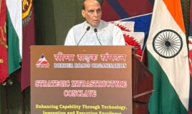रक्षा मंत्री राजनाथ सिंह ने राष्ट्र निर्माण में एडवांस्ड इंफ्रास्ट्रक्चर की भूमिका पर दिया ज़ोर 